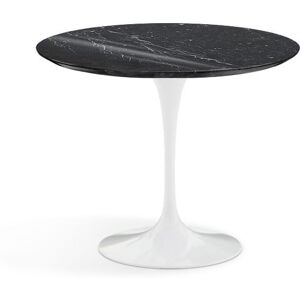 KNOLL table ronde TULIP Ø 91 cm collection Eero Saarinen (Base blanche / plateau noir Marquina - marbre et aluminium)