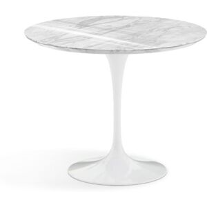 KNOLL table ronde TULIP Ø 91 cm collection Eero Saarinen (Base blanche / Plateau Statuarietto - marbre et aluminium)