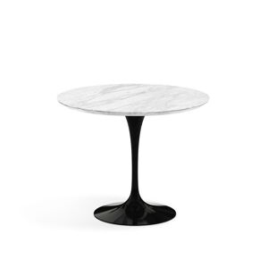 KNOLL table ronde TULIP Ø 91 cm collection Eero Saarinen (Base noire / plateau Statuarietto satin - marbre et aluminium)