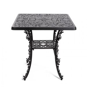 SELETTI table carre INDUSTRY GARDEN (Noir - Aluminium)
