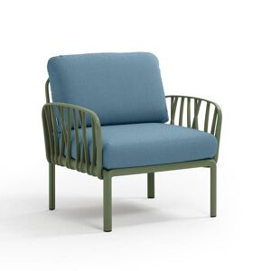 NARDI OUTDOOR NARDI fauteuil pour l'exterieur KOMODO (Agave / Adriatic - Polypropylene fibre de verre et tissu Sunbrella)