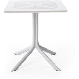 NARDI OUTDOOR NARDI table carre pour l'exterieur CLIPX 70 (Blanc - Fibre de verre polypropylene et DurelTOP)