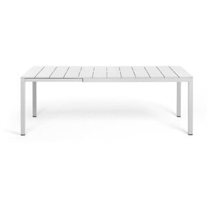 NARDI OUTDOOR NARDI table pour exterieur RIO ALU 140 EXTENSIBLE GARDEN COLLECTION (Blanc - Aluminium verni)