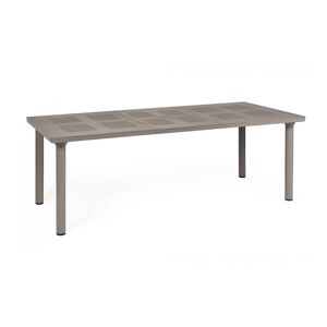 NARDI OUTDOOR NARDI table pour exterieur extensible LIBECCIO (Gris tourterelle - Plateau en DurelTOP / Pieds en aluminium verni)