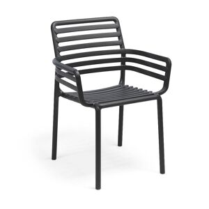 NARDI OUTDOOR NARDI set de 2 fauteuils pour exterieur DOGA ARMCHAIR (Anthracite - Polypropylene PRV)