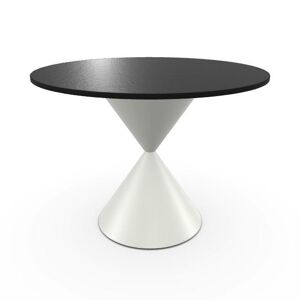 MIDJ table ronde CLESSIDRA Ø 100 cm (Cat. HL1 - Plateau en melamine HL et base en metal)