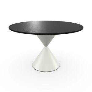 MIDJ table ronde CLESSIDRA Ø 120 cm (Cat. HL1 - Plateau en melamine HL et base en metal)