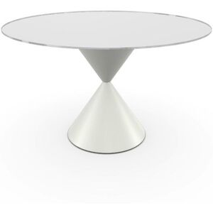 MIDJ table ronde CLESSIDRA Ø 120 cm (Cat. GVD - Plateau en verre et base en metal)