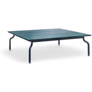 MAGIS table basse pour l'exterieur SOUTH 120x120 cm (Bleu nuit - Acciaio verniciato e pietra lavica)