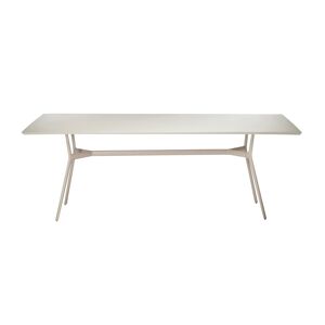 TRIBÙ table rectangulaire 210 x 98 cm d'extérieur BRANCH (Lin - Aluminium)