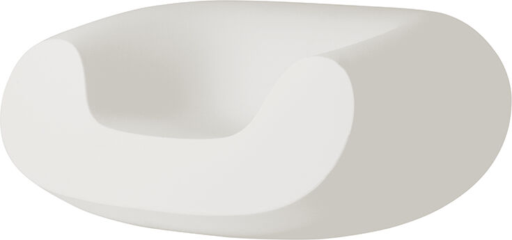 SLIDE fauteuil CHUBBY (Blanc lait - Polyéthylène)