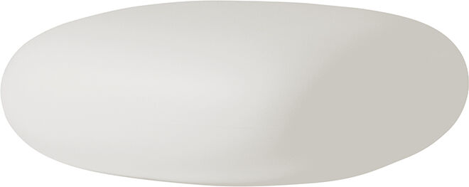 SLIDE pouf CHUBBY LOW (Blanc lait - Polyéthylène)