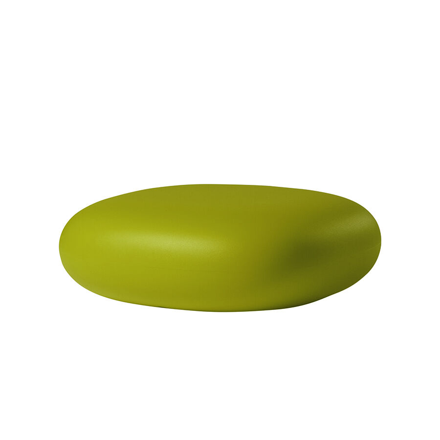 SLIDE pouf CHUBBY LOW (Citron vert - Polyéthylène)