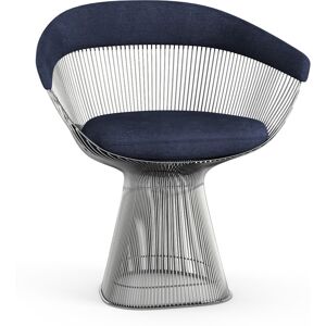 KNOLL fauteuil PLATNER (Blue / Nickel - Tissu Circa / Metal)