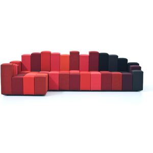 MOROSO canape avec element d'angle DO-LO-REZ (Gauche - Tissu / structure en bois)