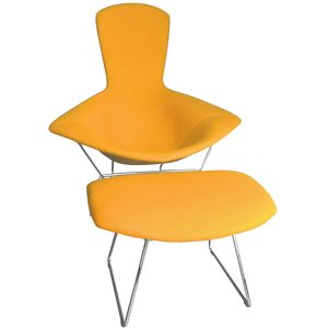 KNOLL fauteuil de relaxation et repose-pieds entierement rembourre BERTOIA BIRD