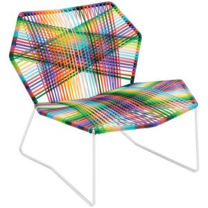 MOROSO fauteuil avec structure laque TROPICALIA (Melange / Base blanche - technoploymere et acier)