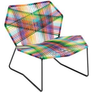 MOROSO fauteuil avec structure laque TROPICALIA (Melange / Base noire - technoploymere et acier)