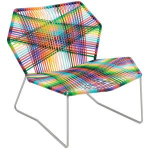 MOROSO fauteuil avec structure acier inoxydable TROPICALIA (Melange - technoploymere et acier inox)