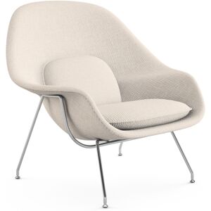 KNOLL fauteuil WOMB RELAX (Natural - acier chrome et tissu Cato)