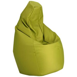 ZANOTTA fauteuil anatomique SACCO MEDIUM (Vert - Faux cuir Vip)