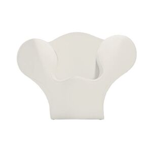 MOROSO fauteuil SOFT BIG EASY SPRING COLLECTION (Blanc - Acier / Tissu Divina)
