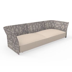 TALENTI canape a 3 places d'exterieur CLIFF Collection Icon (Beige / Geometric fantasy - Tissu)