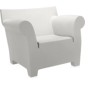 KARTELL fauteuil BUBBLE CLUB (Blanc zinc - Polyethylene colore)