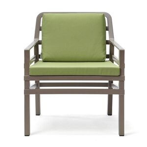 NARDI OUTDOOR NARDI fauteuil d'exterieur ARIA GARDEN COLLECTION (Tourterelle / Citron vert - Pplypropylene / Tissu acrylique)