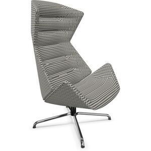 THONET fauteuil pivotante 808 (Cuir II - Acier chrome et cuir)