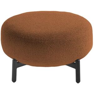 KARTELL pouf repose-pieds LUNAM tissu ORSETTO (Rouille - Acier verni et tissu)