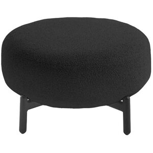 KARTELL pouf repose-pieds LUNAM tissu ORSETTO (Gris - Acier verni et tissu)