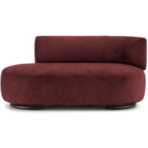 KARTELL canape dormeuse K-WAITING PAOLINA DX (Burgundy - Tissu chenille et acier peint)