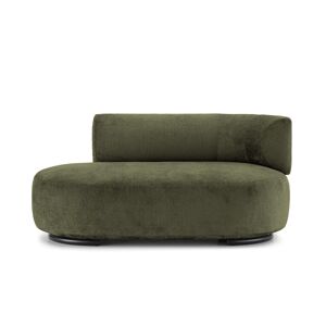 KARTELL canape dormeuse K-WAITING PAOLINA DX (Green - Tissu chenille et acier peint)