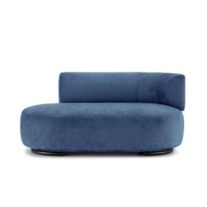 KARTELL canape dormeuse K-WAITING PAOLINA DX (Sky bleue - Tissu chenille et acier peint)