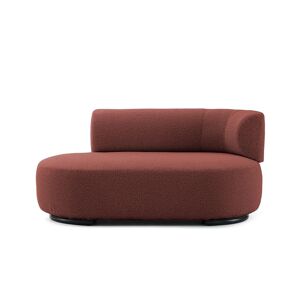 KARTELL canape dormeuse K-WAITING PAOLINA DX (Brick red - Tissu boucle et acier peint)