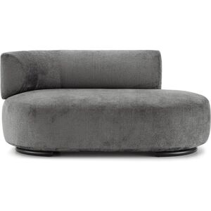 KARTELL canape dormeuse K-WAITING PAOLINA SX (Grey - Tissu chenille et acier peint)