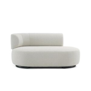 KARTELL canape dormeuse K-WAITING PAOLINA SX (Ecru - Tissu boucle et acier peint)