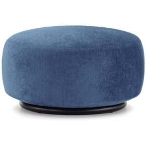 KARTELL pouf K-WAITING (Sky bleue - Tissu chenille et acier peint)