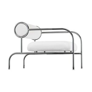 CAPPELLINI fauteuil SOFA WITH ARMS (Cuir Cat. G - Base chrome)