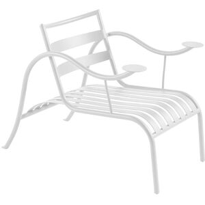 CAPPELLINI fauteuil THINKING MAN'S CHAIR (Craie blanche - Metal verni)