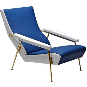 MOLTENI & C fauteuil GIO PONTI D.153.1 (Bicolore - cuir et laiton)