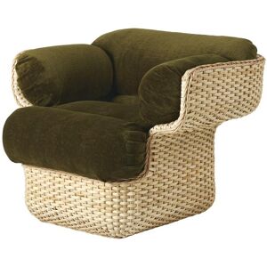 GUBI fauteuil BASKET (Mumble Glamour Group 40 - Rattan et tissu Cat. B)