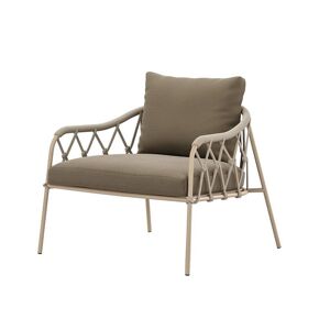 ALMA DESIGN fauteuil pour l'exterieur SCALA (Cat. C Fortezza - Metal peint, corde en polypropylene et tissu)