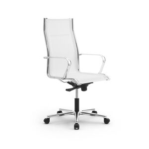 LEYFORM fauteuil de bureau ORIGAMI RE 70211 (Blanc - Acier, aluminium et résille)