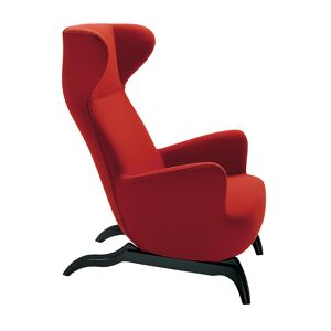 ZANOTTA fauteuil ARDEA CM (Rouge - Tissu Cat. 30 Teatro, base en chêne verni noir) - Publicité