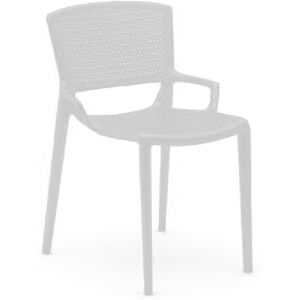 Infiniti set de 4 chaises perfore FIORELLINA (Blanc - Polypropylene)