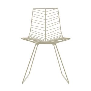 ARPER set de 4 chaises avec luge LEAF 1802 (Blanc - Acier verni)