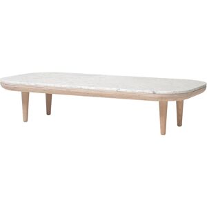 AND TRADITION table basse FLY SPACE COPENHAGEN SC5 (Blanc / Blanc Carrara - Chene massif huile / Marbre)