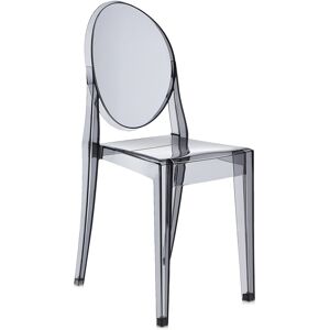 KARTELL chaise VICTORIA GHOST (Fume - Polycarbonate 2.0 a partir de matiere premiere renouvelable)